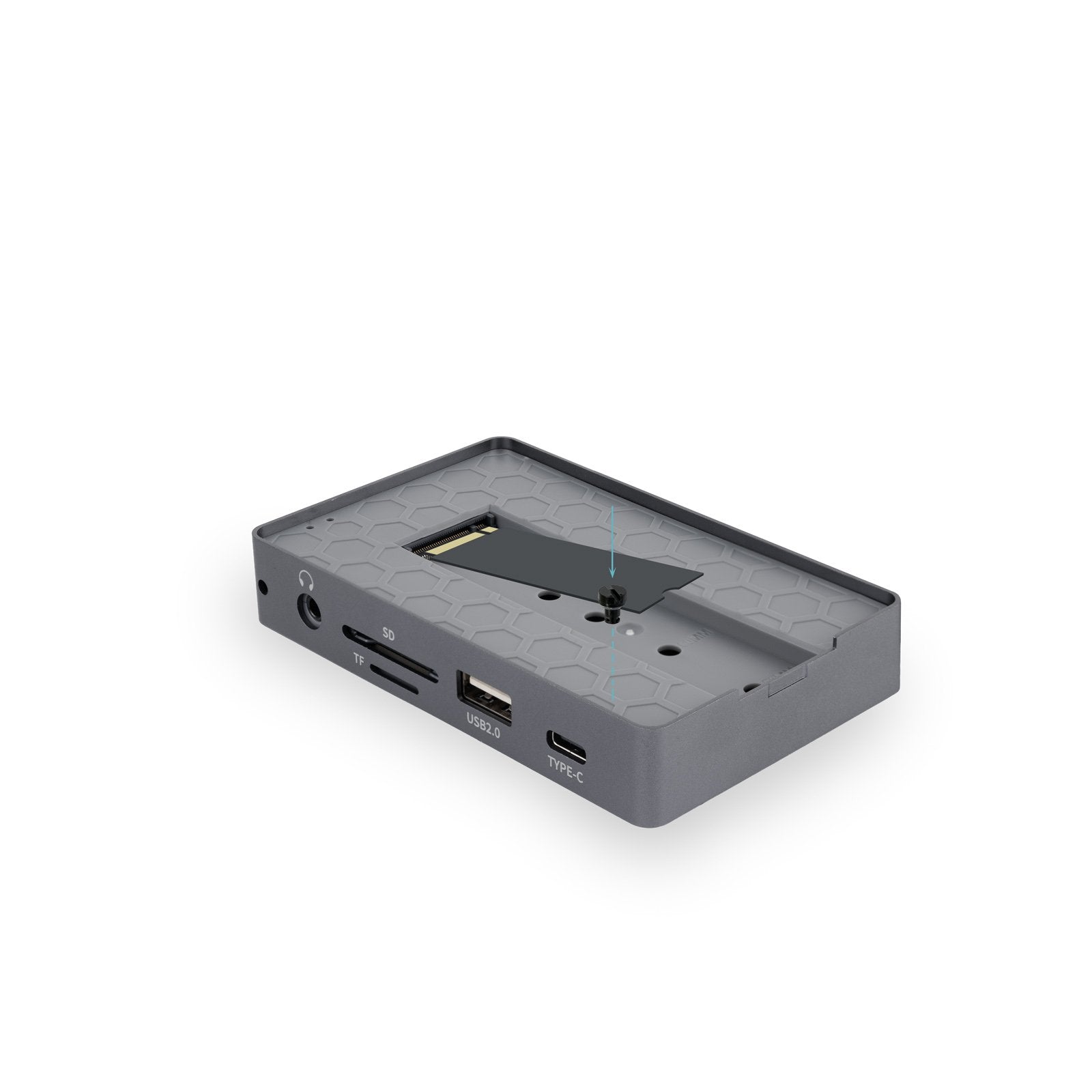 Docking Usb Tipo-C Tooq Tqe-2242g Ranura Ssd M.2 1xhdmi 1xrj45 1xusb 1xusb Tipo-C 1xlector Tarjetas 1x Jack 3.5 1xusb Tipo-C Pd - Imagen 5