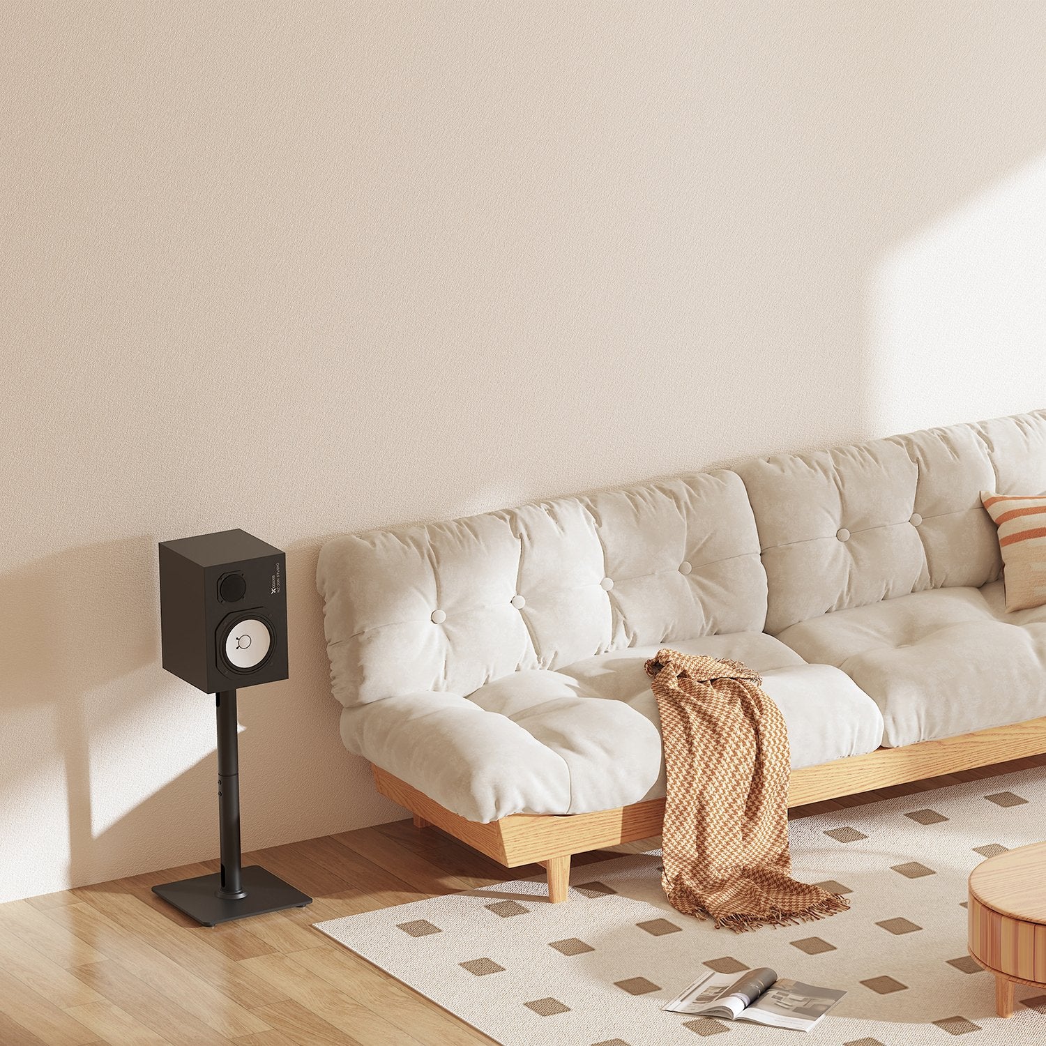 Aisens Soporte Universal De Suelo Para Altavoces, Negro - Imagen 5