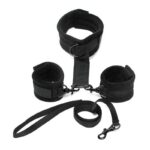 Collar Y Esposas Desmontables Negro Ajustables