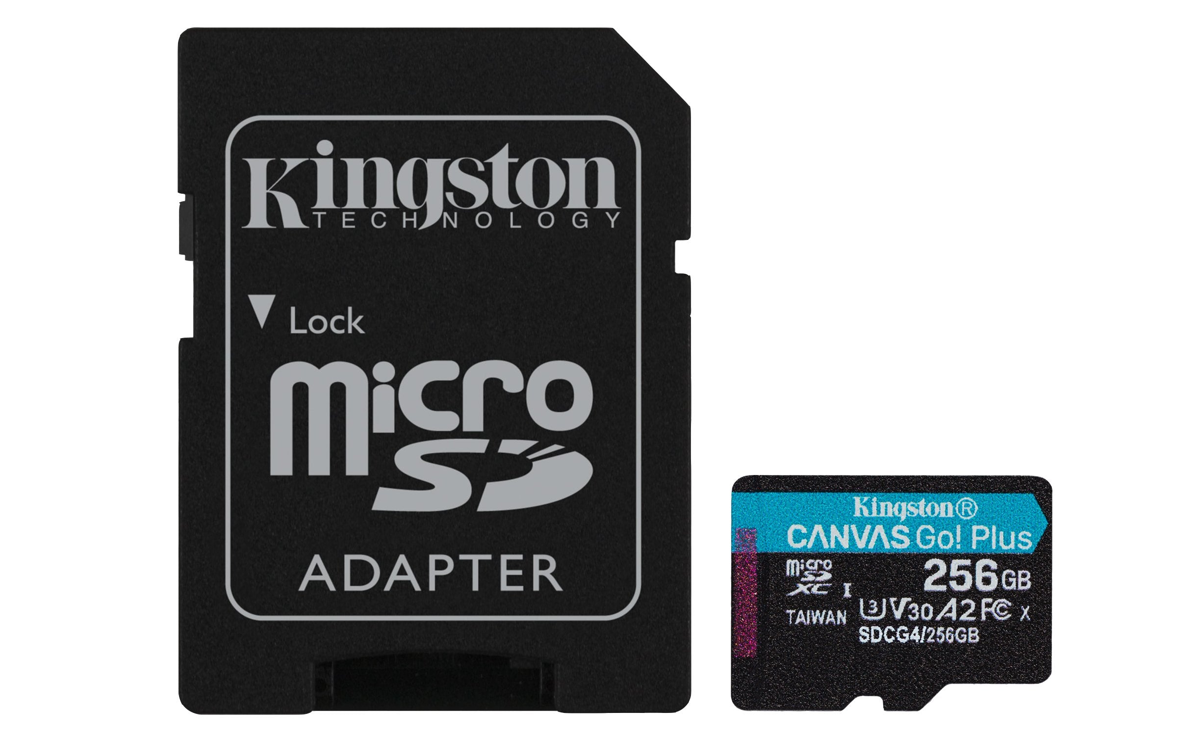 Micro Sd Kingston 256gb Microsdxc Canvas Go! Plus Gen4 A2 U3 V30 + Adaptador